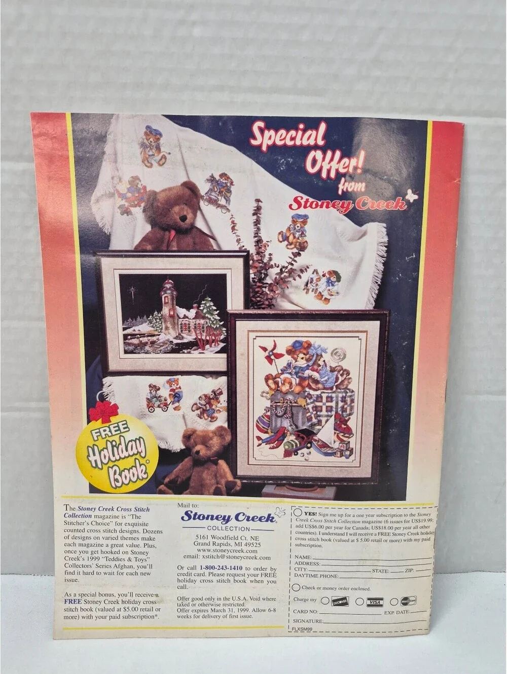 For the Love of Cross Stitch Magazine March 1996 Issue w 20 Spring Projects J289